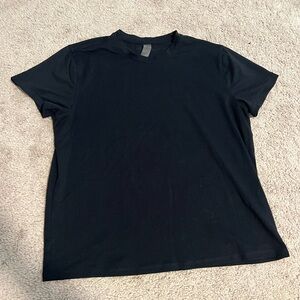 Outdoor Voices Black Short Sleeve Tee Essential Crew Neck